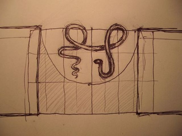 Ferran Aguiló:dibuix de sa serp